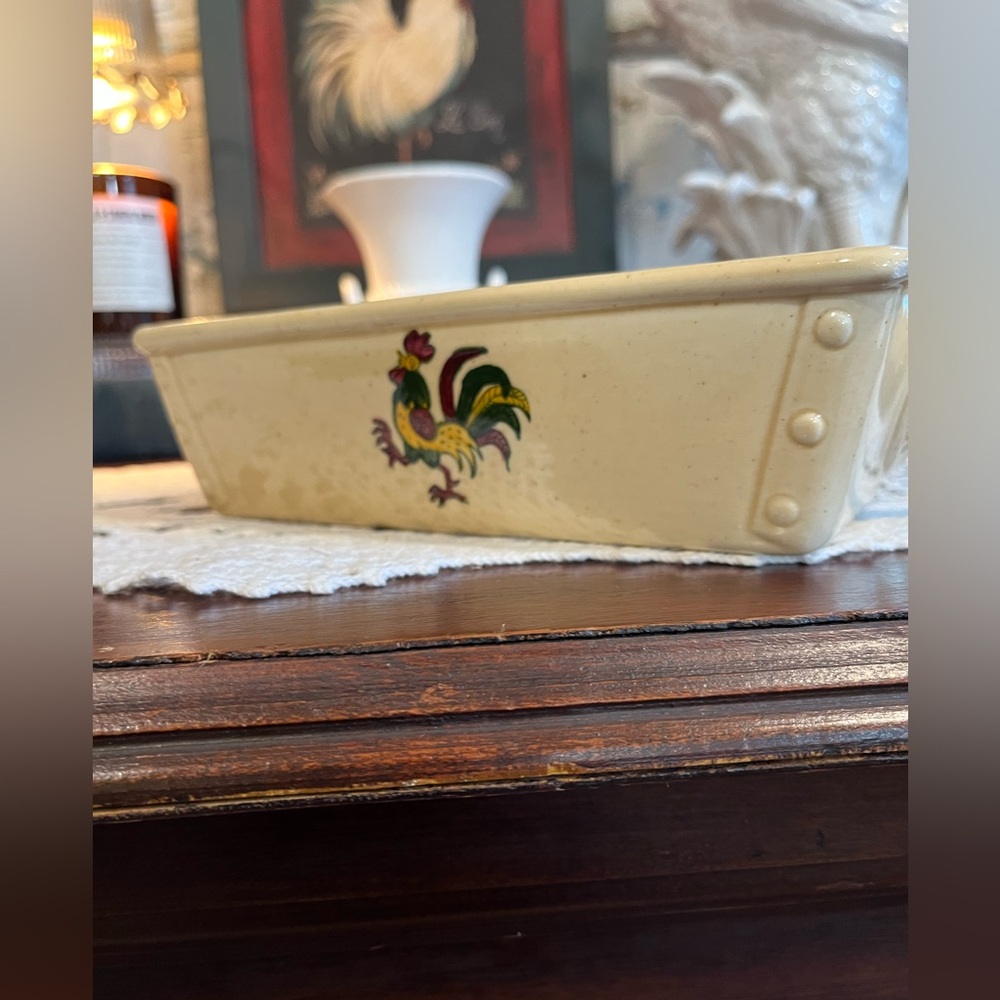 Rooster Vintage METLOX Poppytrail Dish - Picture 8 of 16